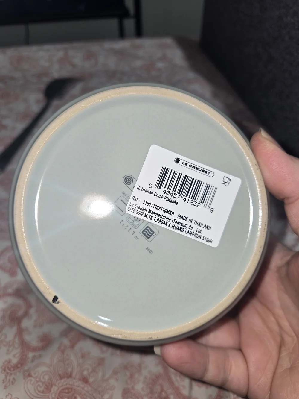 Le Creuset Stoneware Utensil Crock in Pistachio